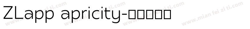ZLapp apricity字体转换